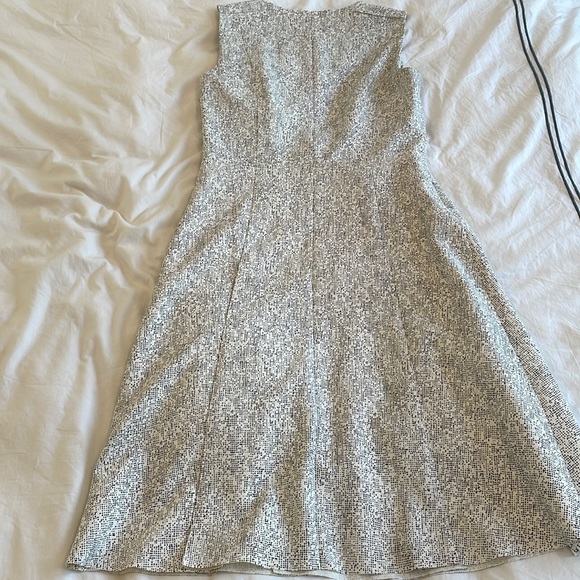 Hugo Boss, size 6, ivory fit and flare dress - Picture 2 of 3